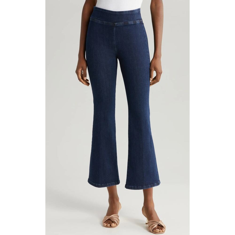 Frame Nwt Jet Set Crop Mini Bootcut Pull-On Jeans Dark Wash Size 1 Fits 25-29